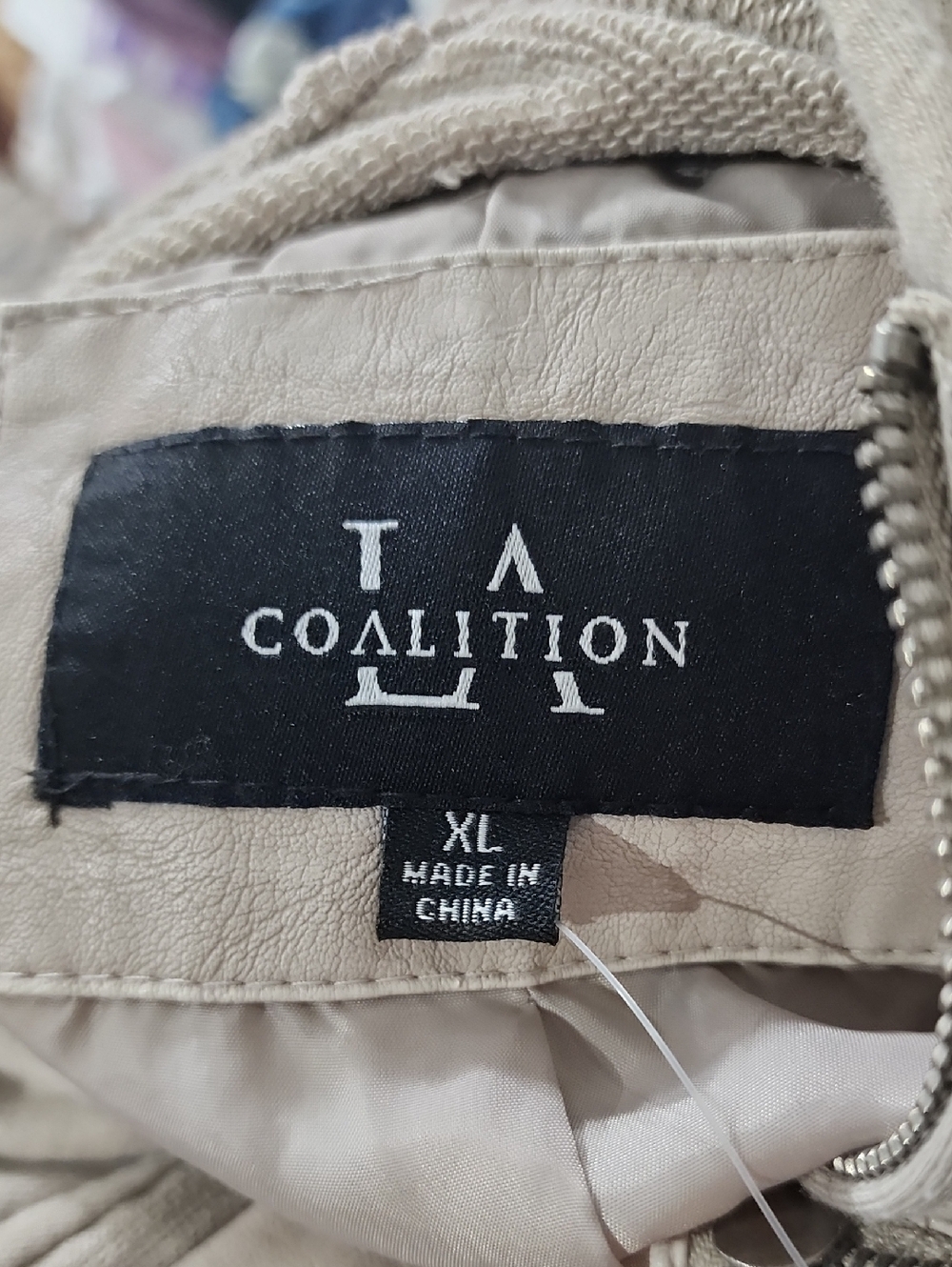 Coalition LA Hooded Moto Faux Leather Jacket New With Tags - Picture 8 of 10